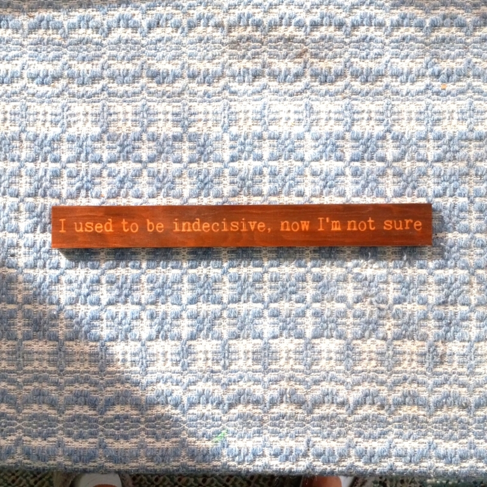 Wooden sign